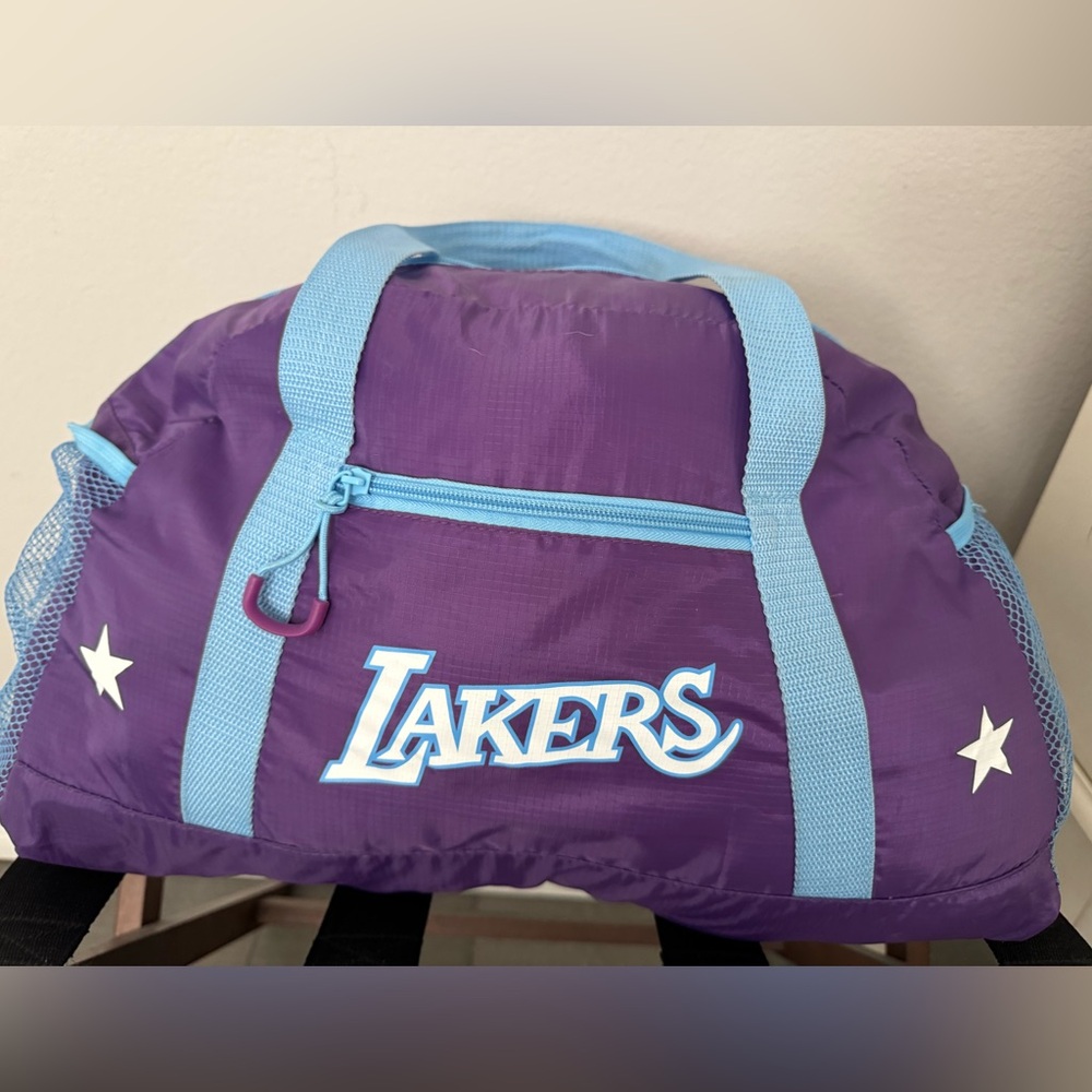Los Angeles Lakers Nylon Duffel Bag 19" x 8"